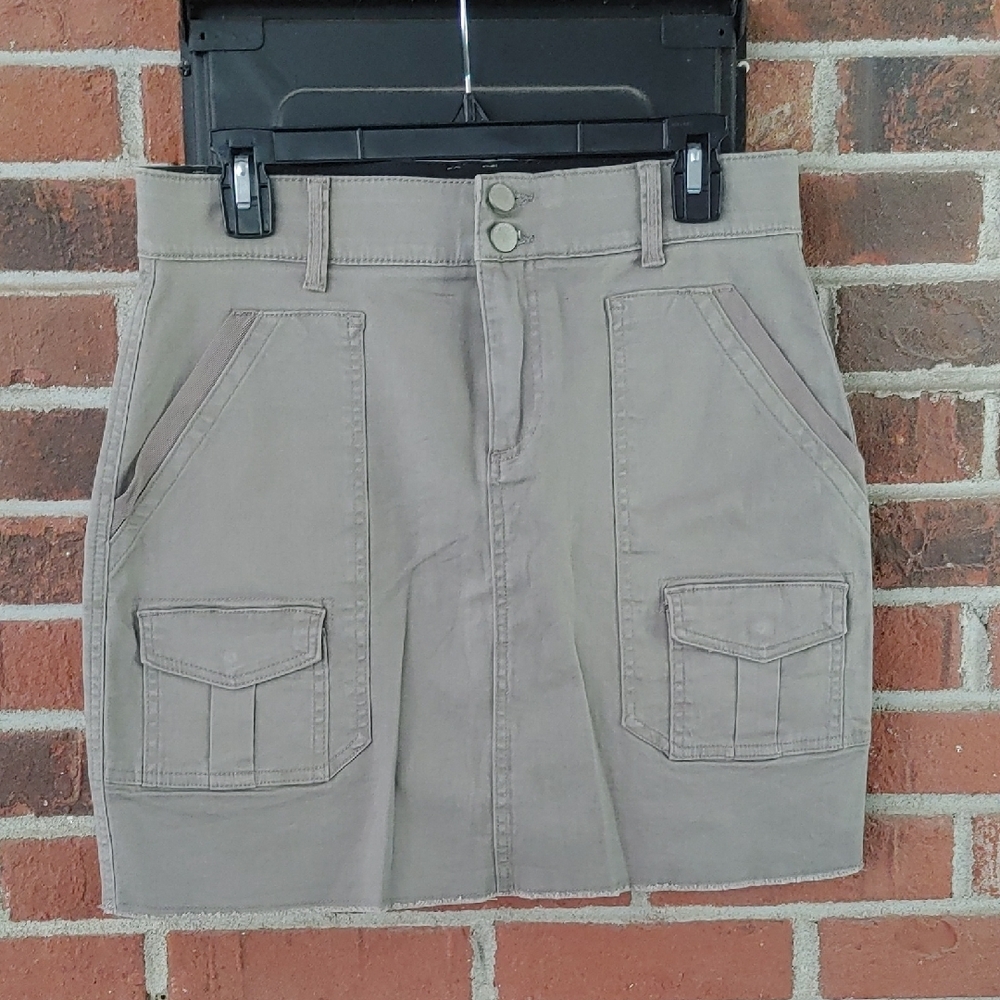 Democracy Beige Double Button Absolution Cargo Sk… - image 1